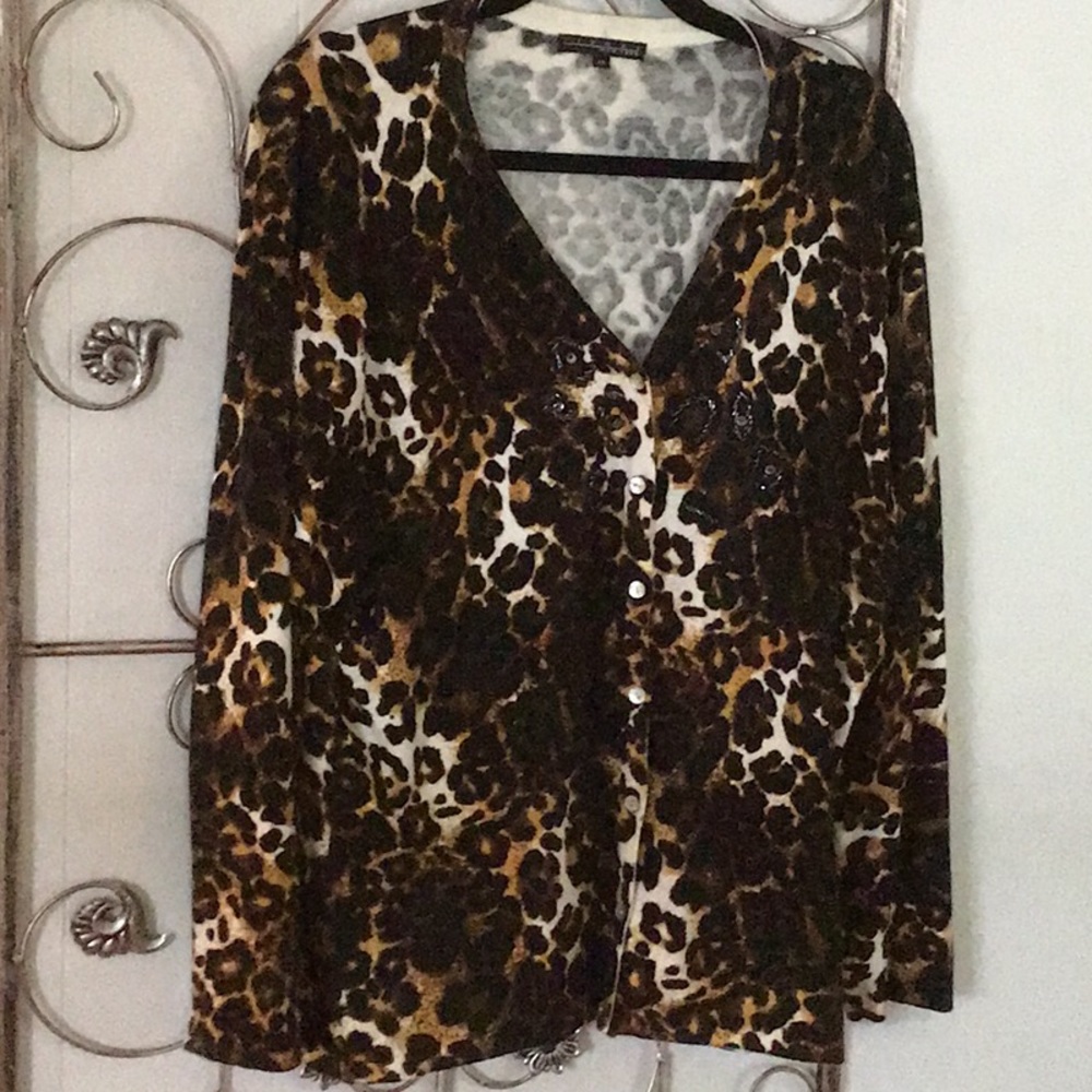 Animal print sweater